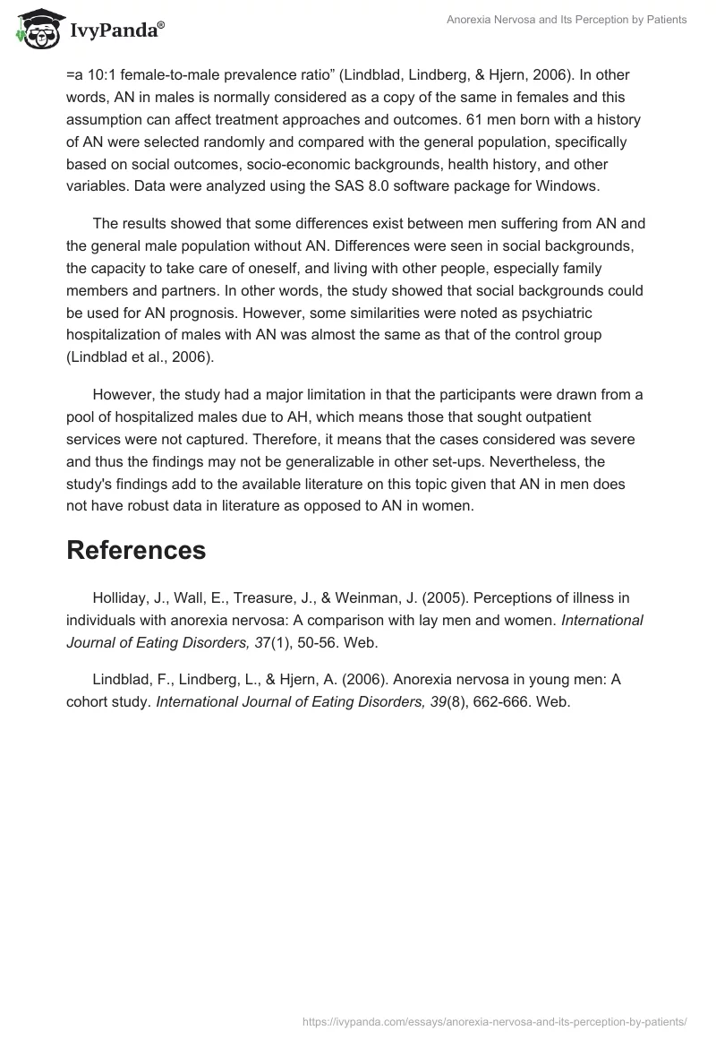 Anorexia Nervosa and Its Perception by Patients. Page 2