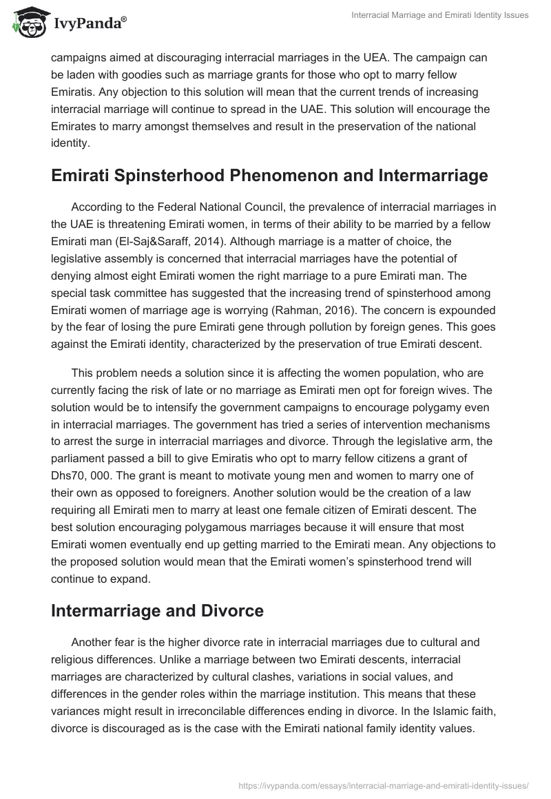 Interracial Marriage and Emirati Identity Issues. Page 2