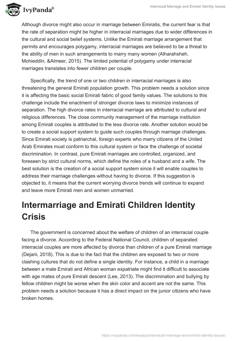 Interracial Marriage and Emirati Identity Issues. Page 3