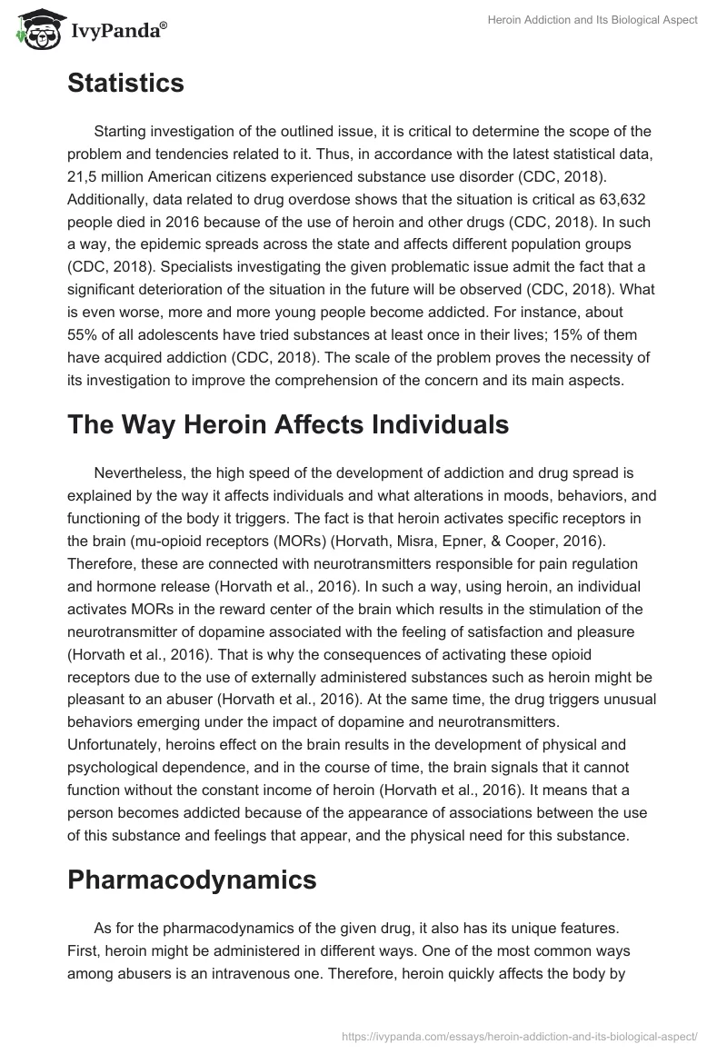 Heroin Addiction and Its Biological Aspect. Page 2