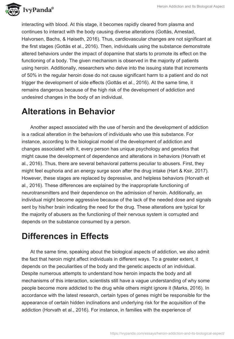 Heroin Addiction and Its Biological Aspect. Page 3