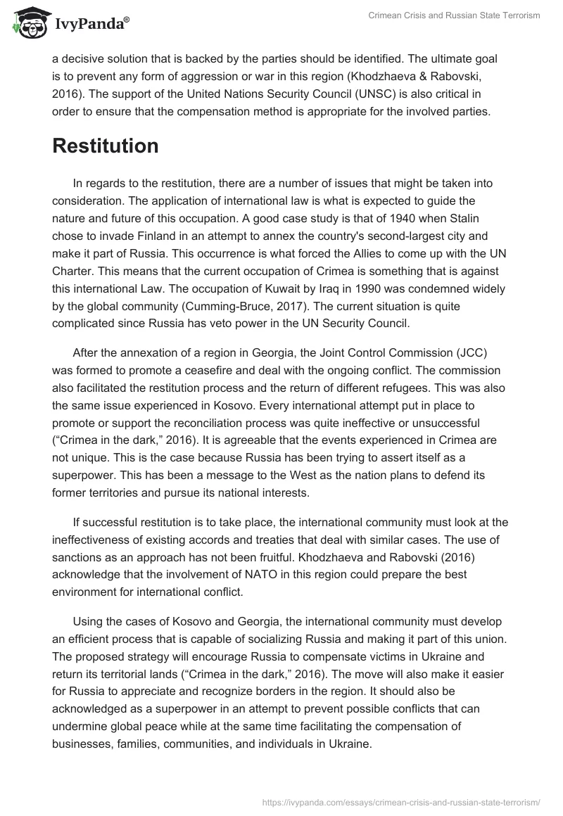 Crimean Crisis and Russian State Terrorism. Page 3