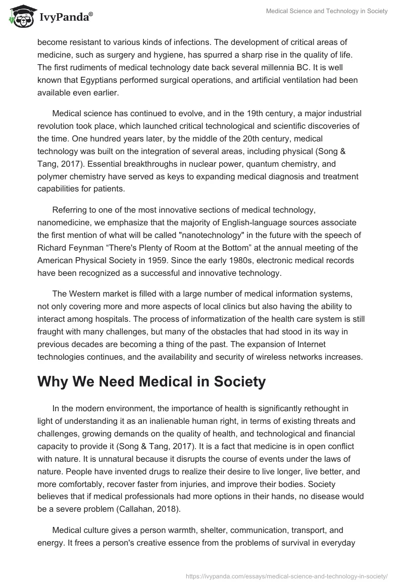 Medical Science and Technology in Society. Page 4