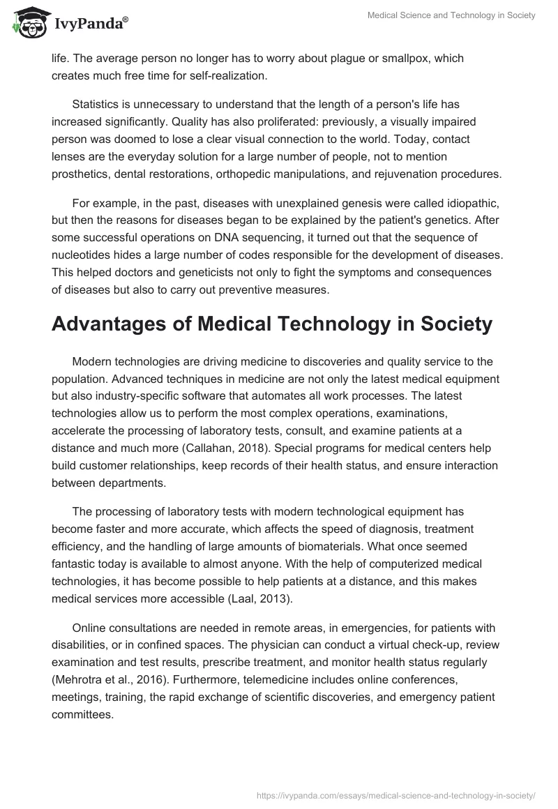 Medical Science and Technology in Society. Page 5