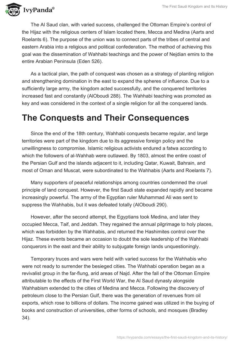 The First Saudi Kingdom and Its History. Page 2