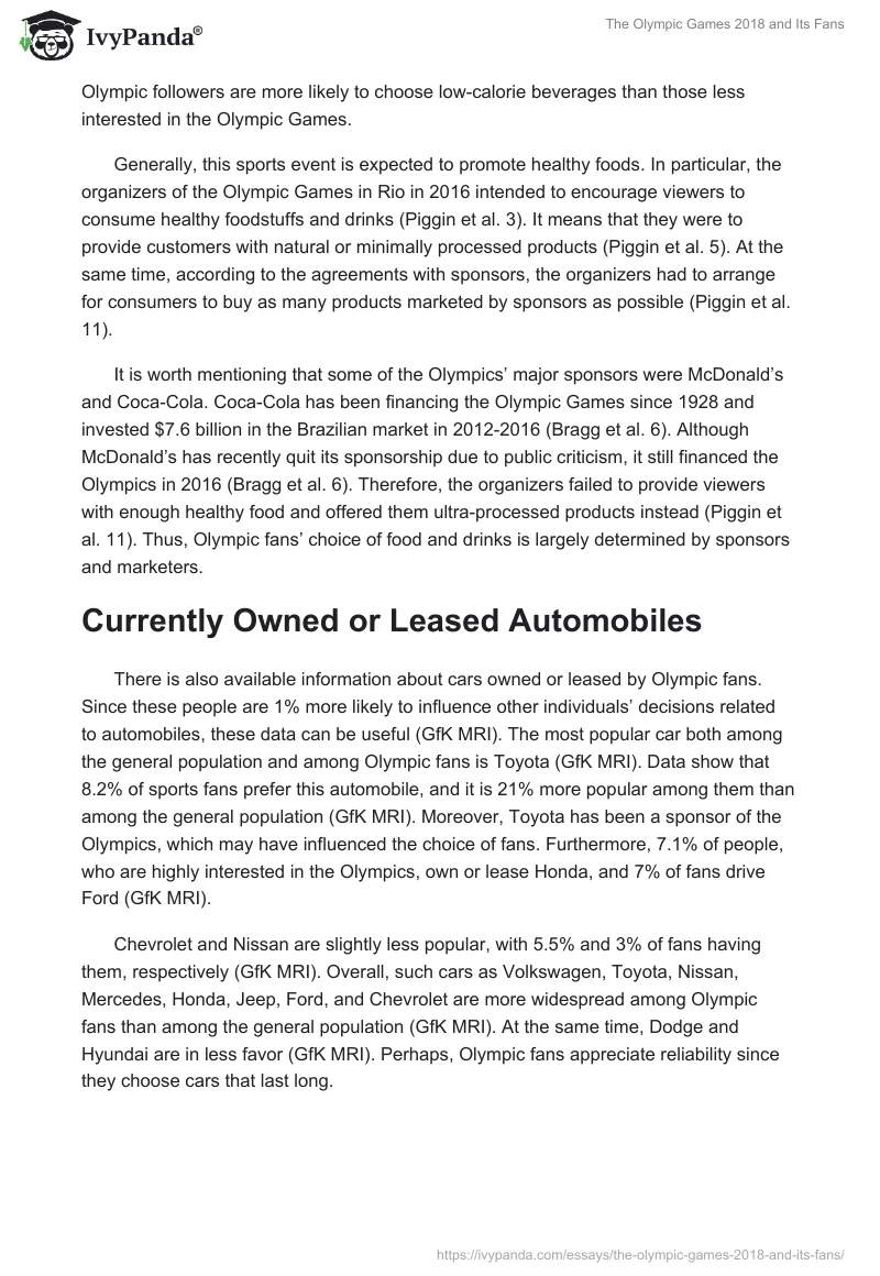 The Olympic Games 2018 and Its Fans. Page 3