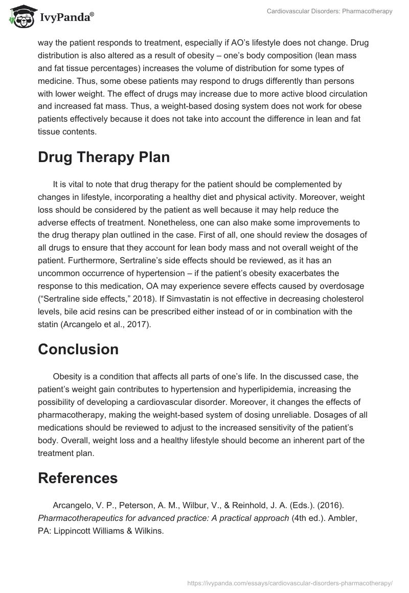 Cardiovascular Disorders: Pharmacotherapy. Page 2