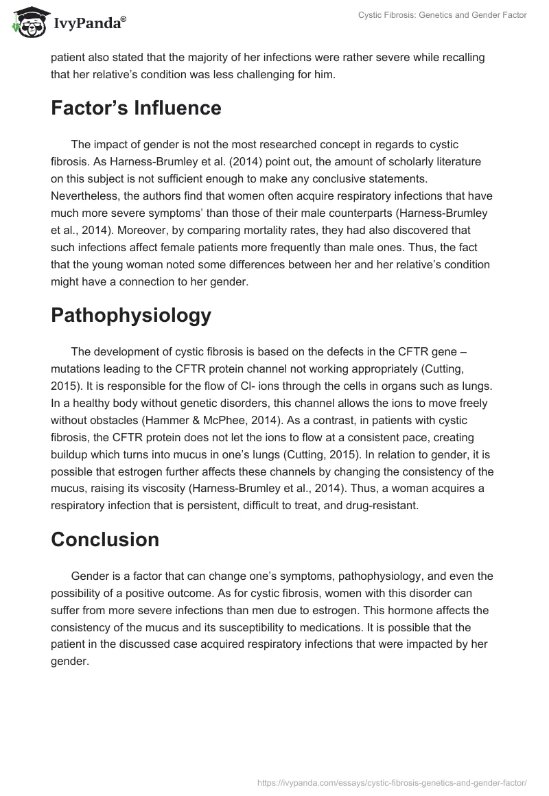 Cystic Fibrosis: Genetics and Gender Factor. Page 2