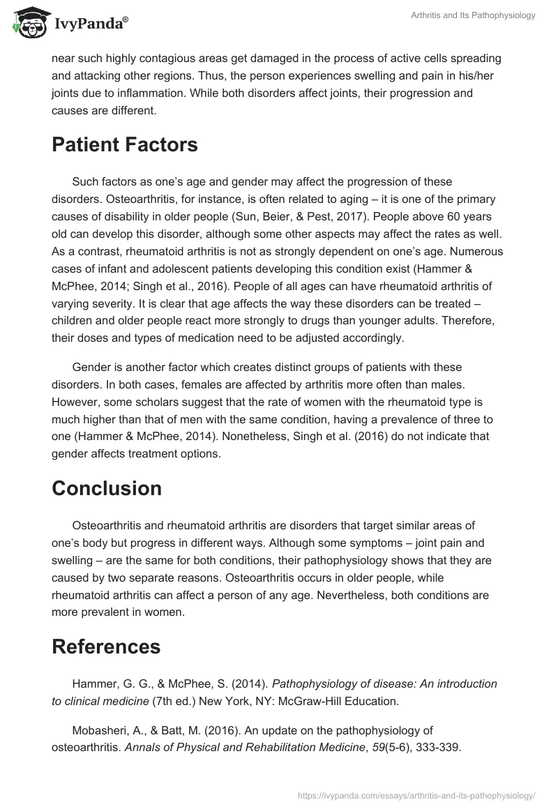 Arthritis and Its Pathophysiology. Page 2