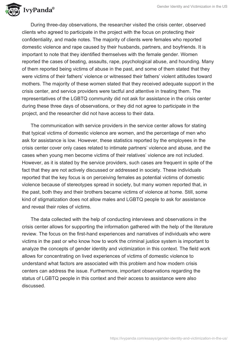 Gender Identity and Victimization in the US. Page 5