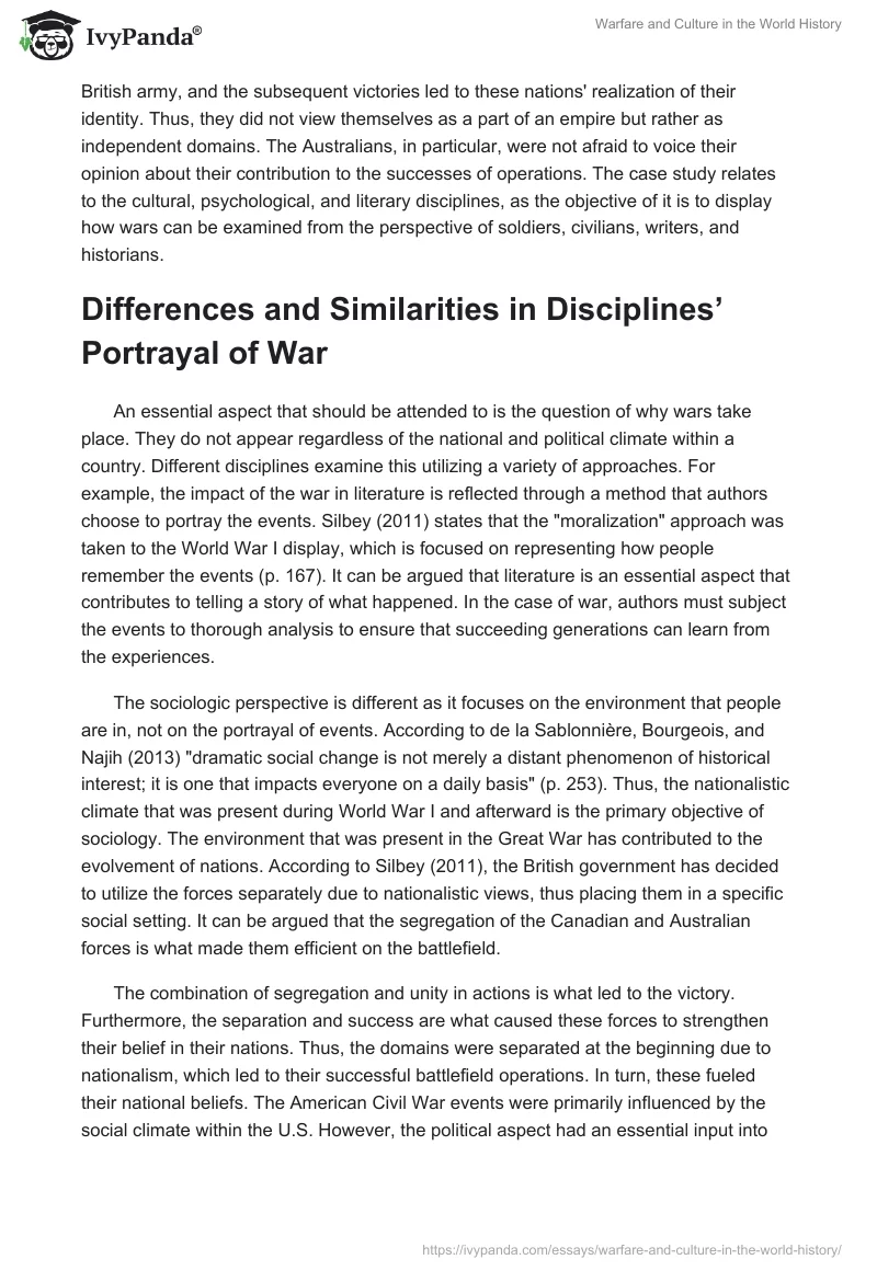 Warfare and Culture in the World History. Page 2