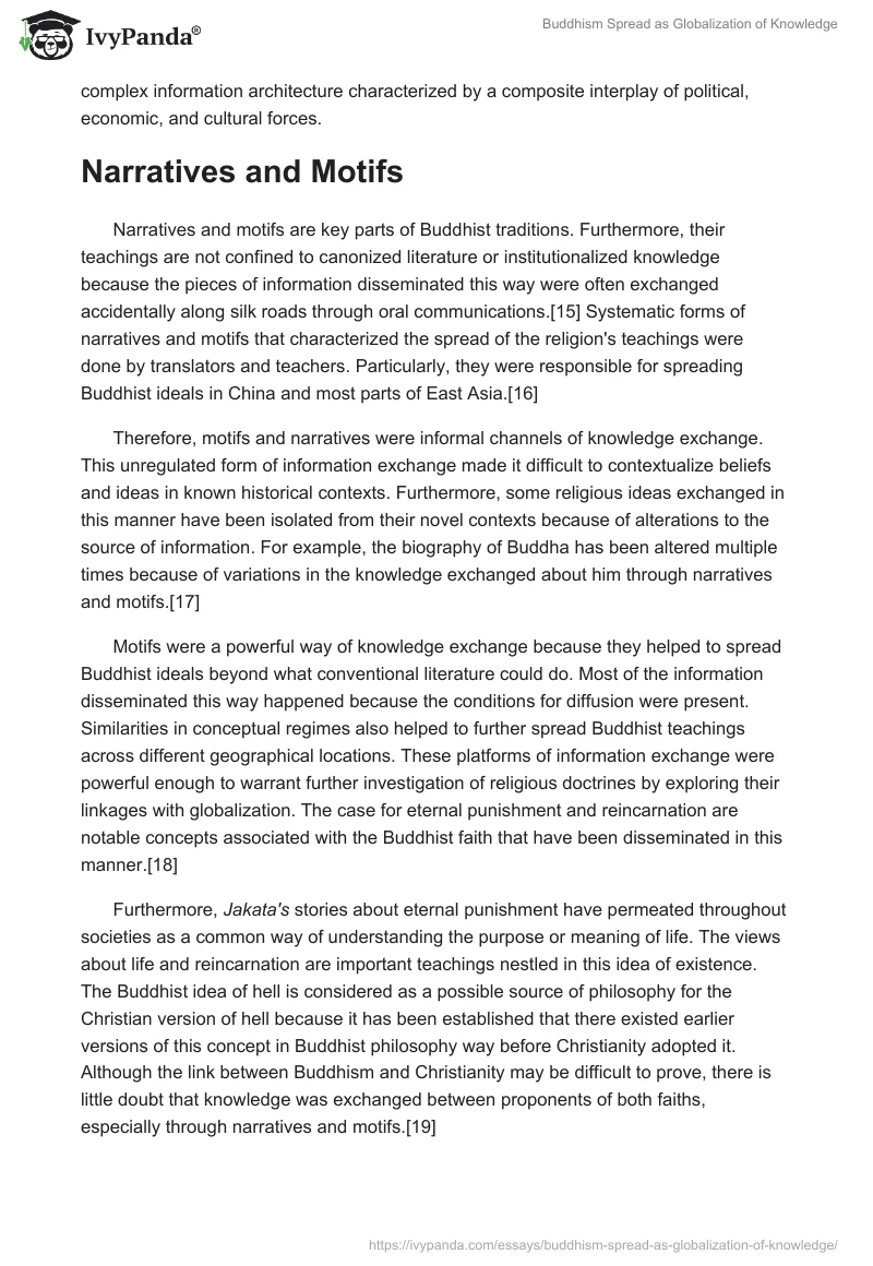 Buddhism Spread as Globalization of Knowledge. Page 4