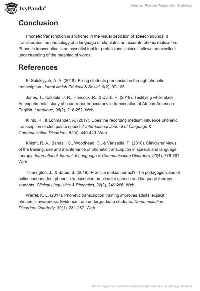 American Phonetic Transcription Guidelines. Page 2