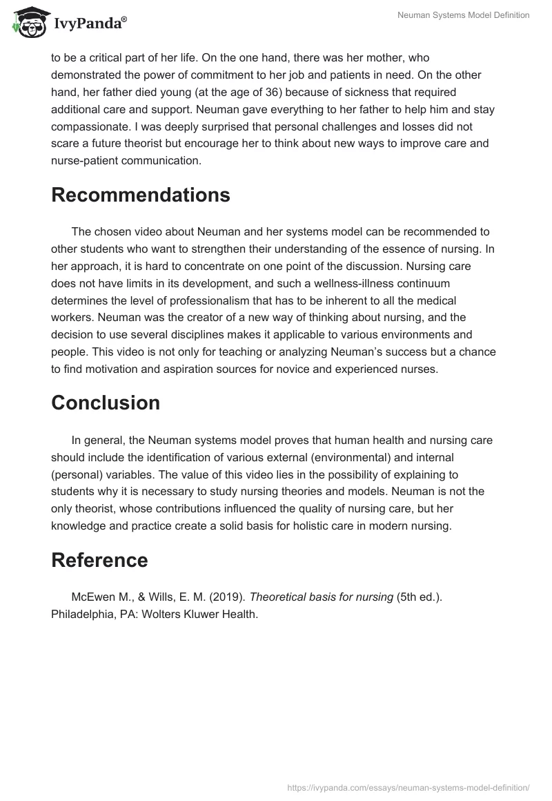 Neuman Systems Model Definition. Page 2