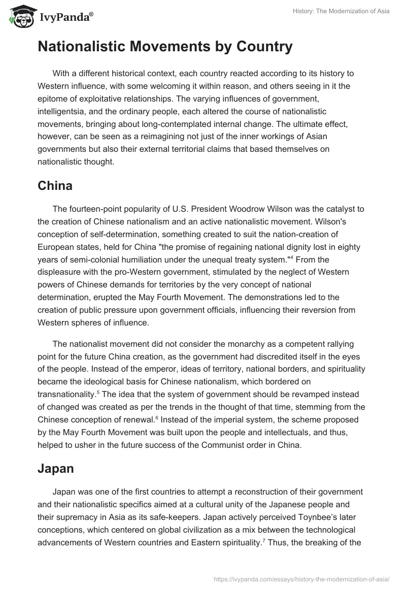 History: The Modernization of Asia. Page 2