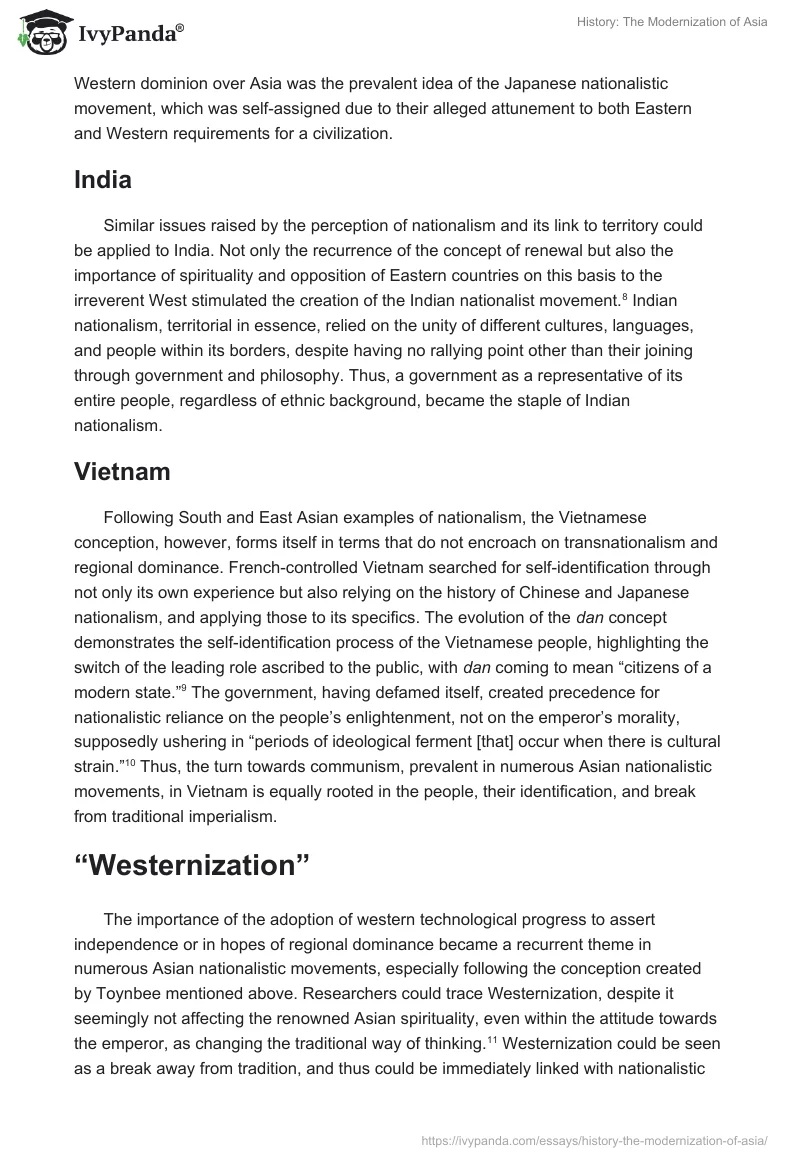 History: The Modernization of Asia. Page 3