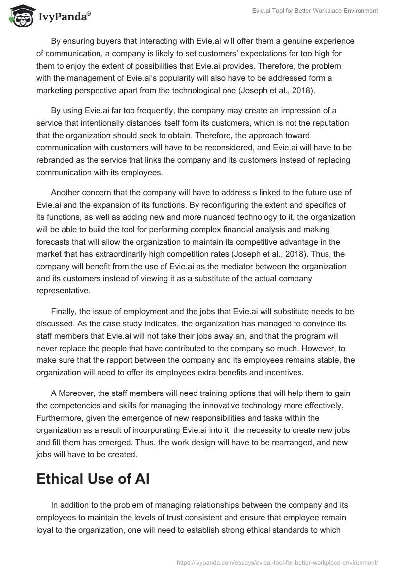 Evie.ai Tool for Better Workplace Environment. Page 5