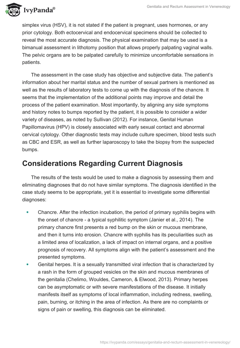 Genitalia and Rectum Assessment in Venereology. Page 2