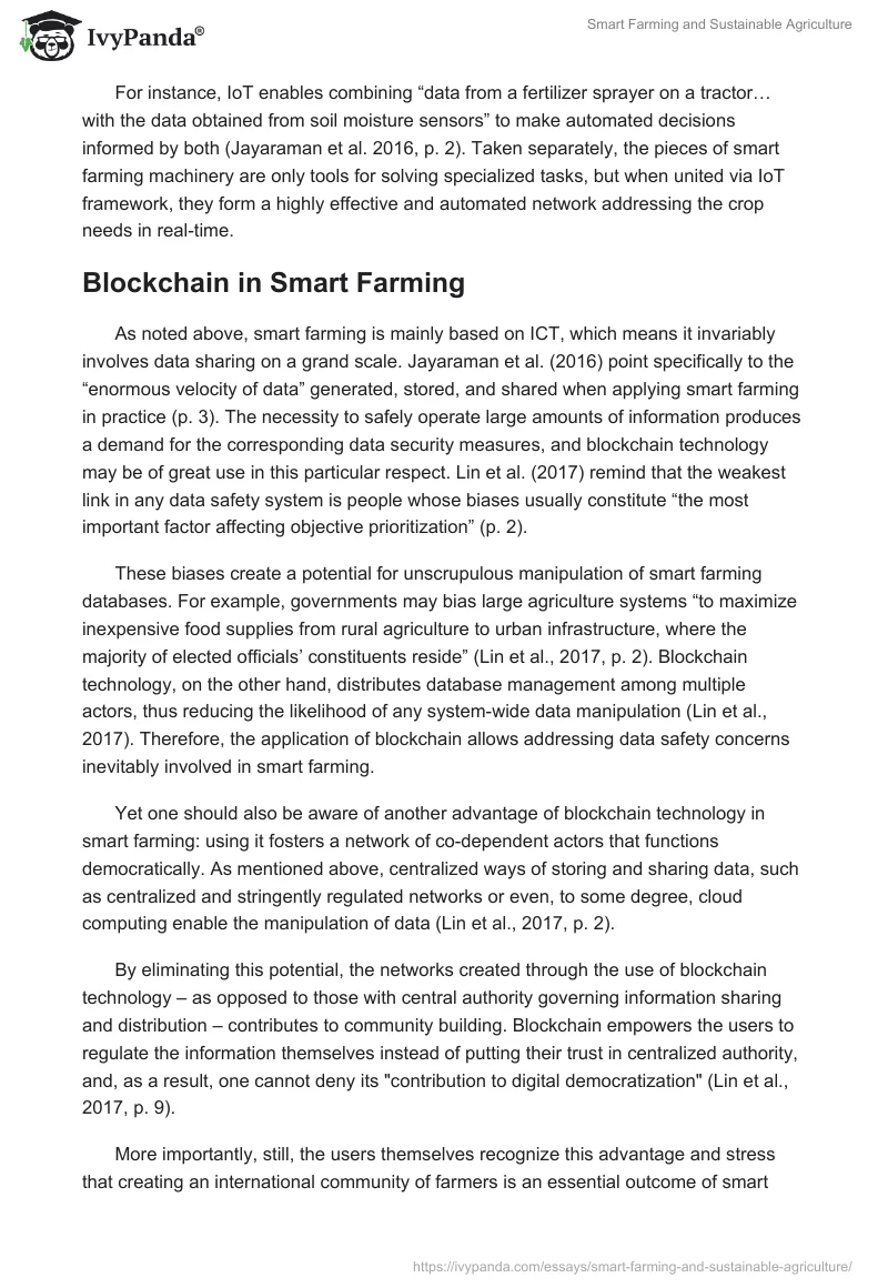 Smart Farming and Sustainable Agriculture. Page 5