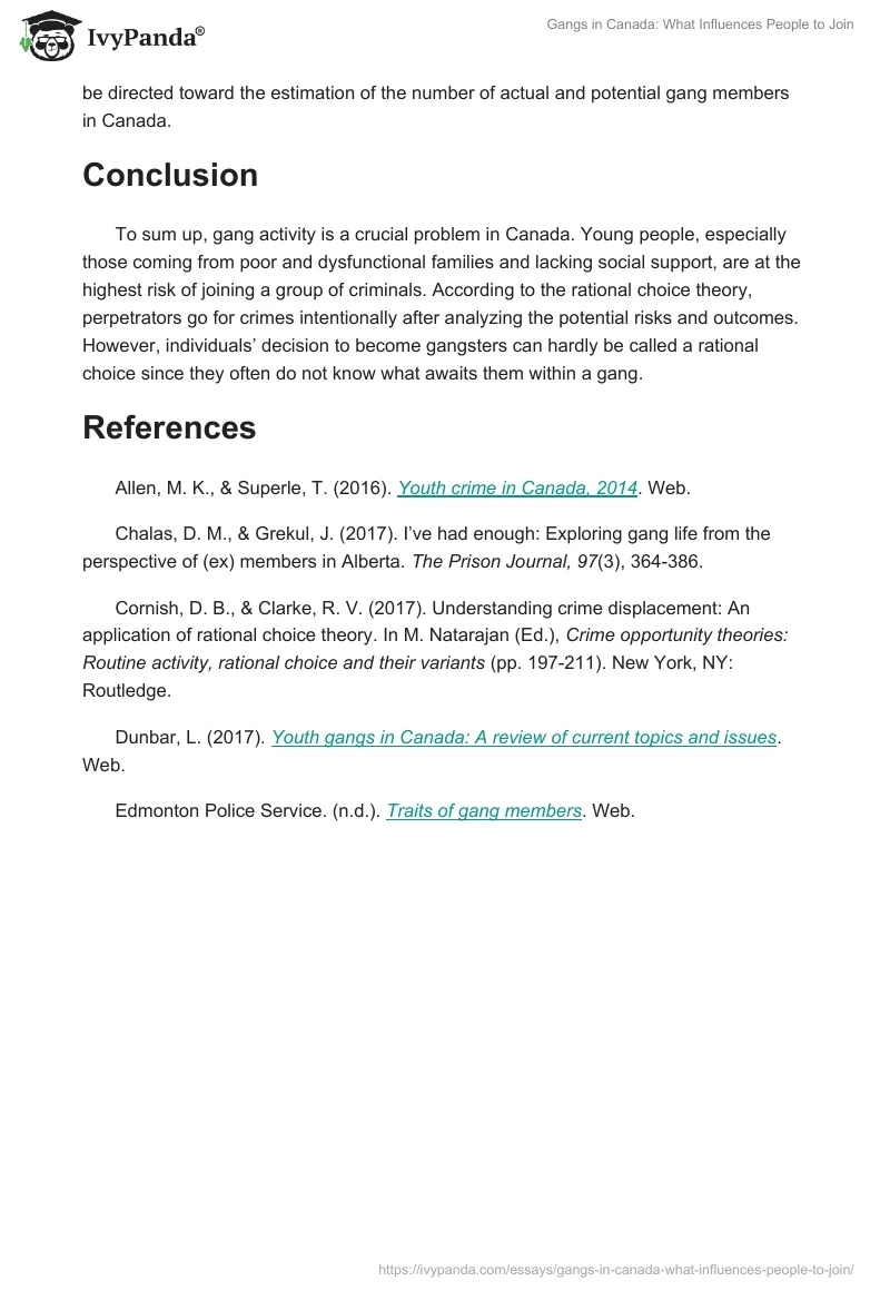 Gangs in Canada: What Influences People to Join. Page 4