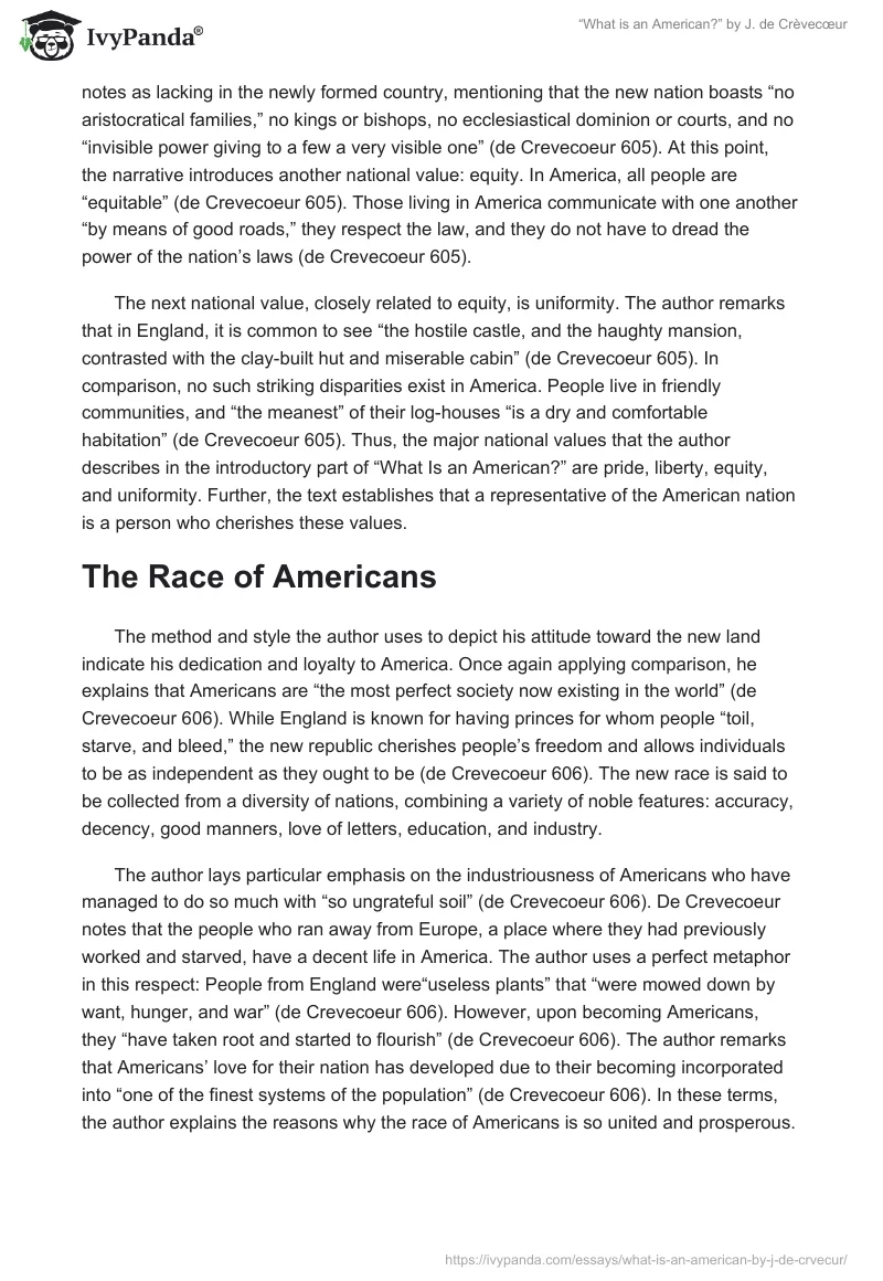 “What is an American?” by J. de Crèvecœur. Page 2