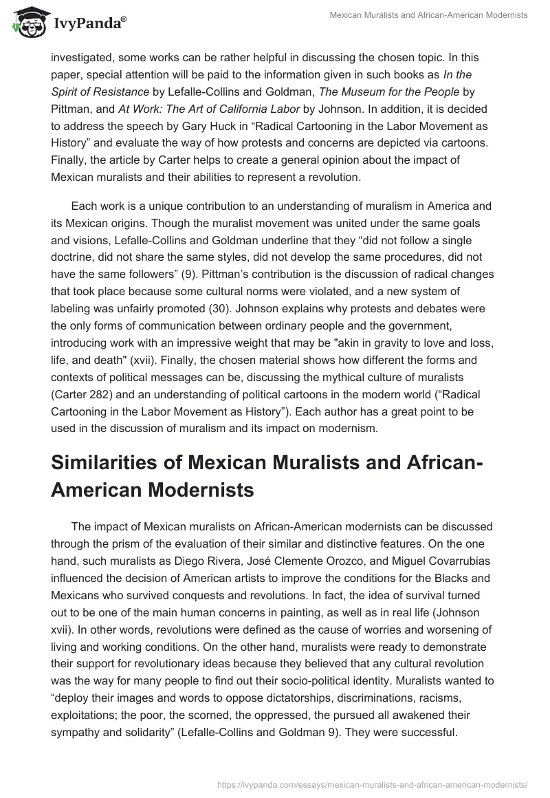 Mexican Muralists and African-American Modernists. Page 2