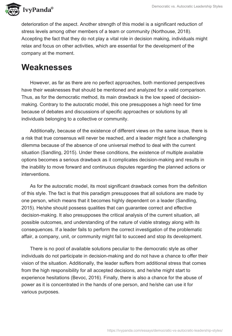 Democratic vs. Autocratic Leadership Styles. Page 3