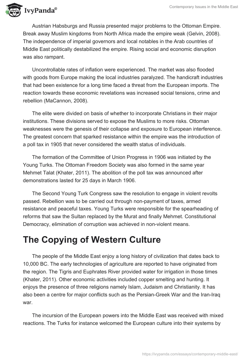 Contemporary Issues in the Middle East. Page 4