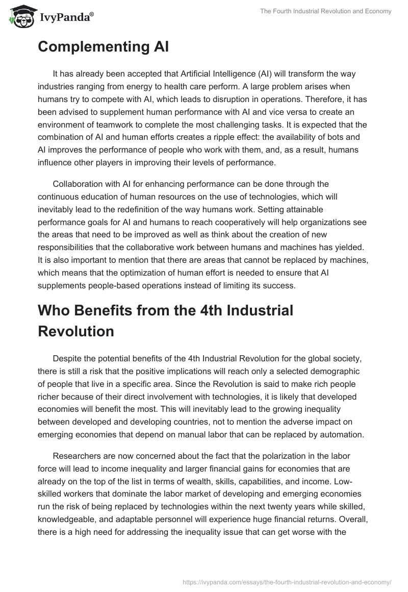 The Fourth Industrial Revolution and Economy. Page 3