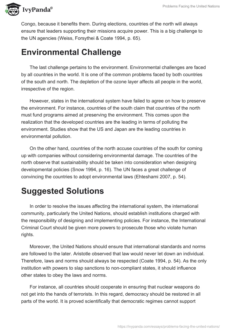Problems Facing the United Nations. Page 3