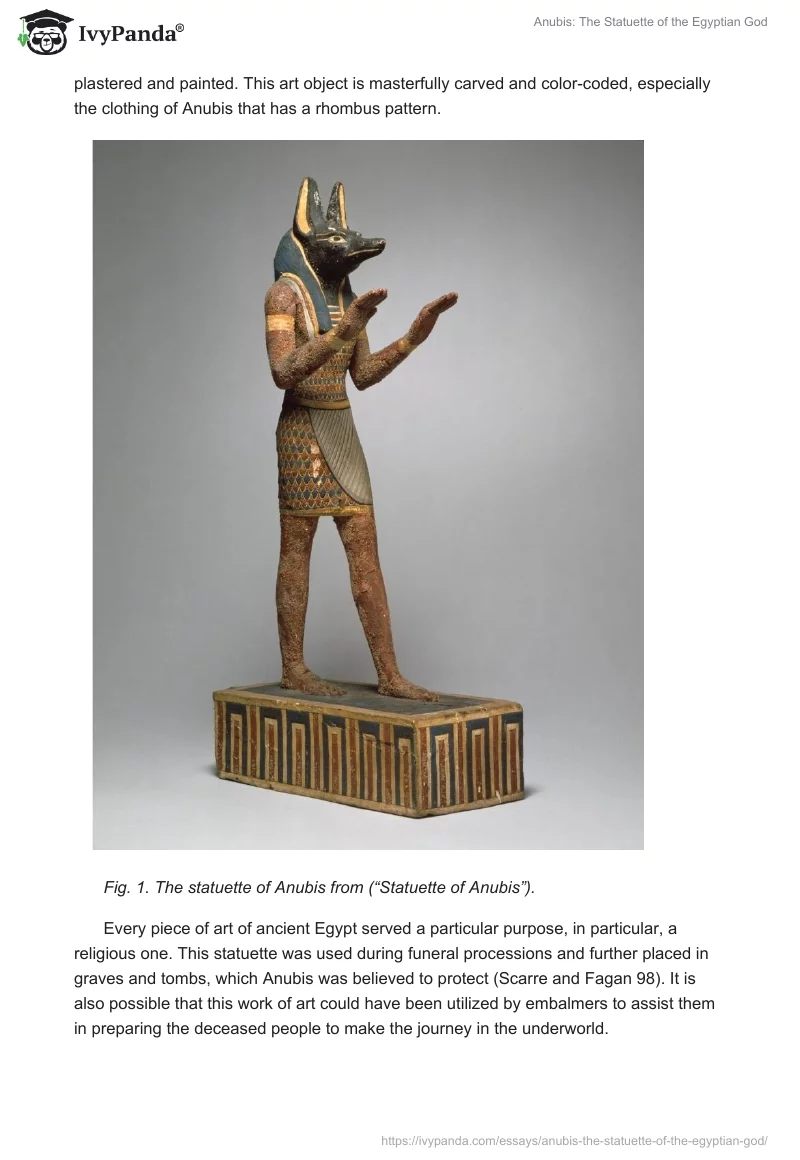 Anubis: The Statuette of the Egyptian God. Page 2