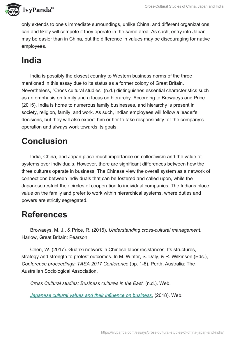 Cross-Cultural Studies of China, Japan and India. Page 2