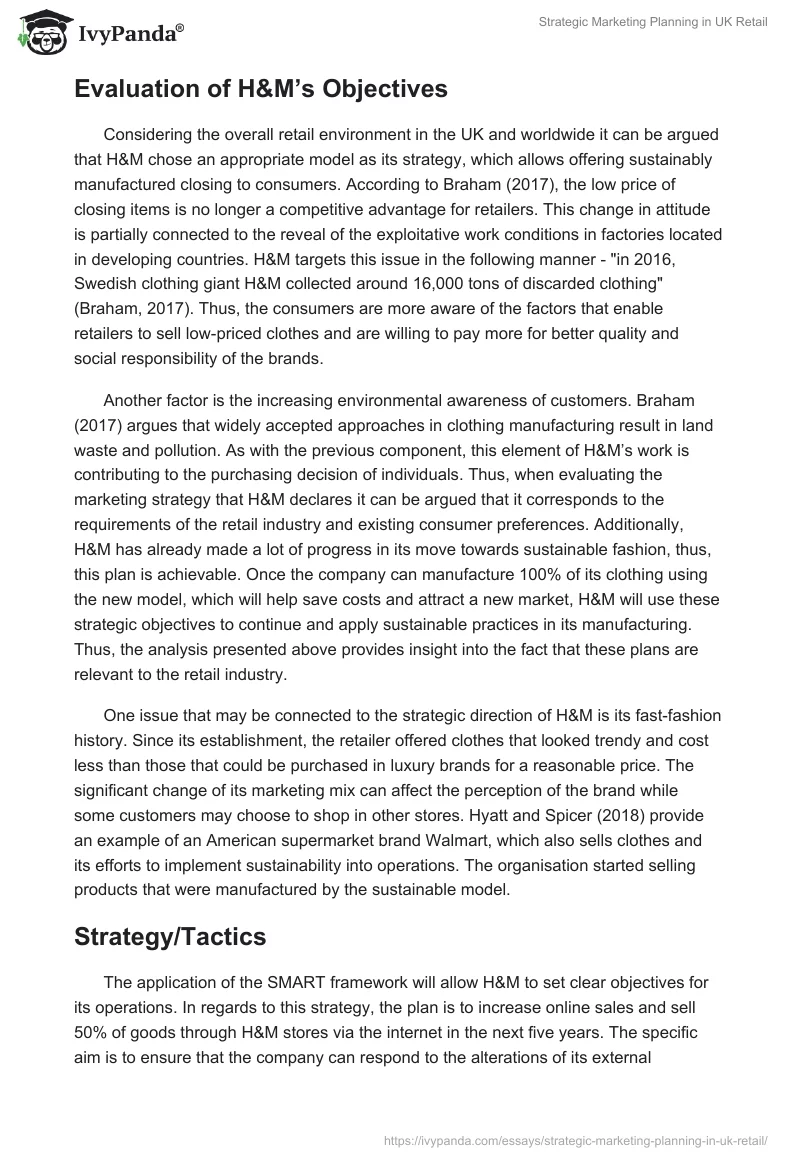 Strategic Marketing Planning in UK Retail. Page 4