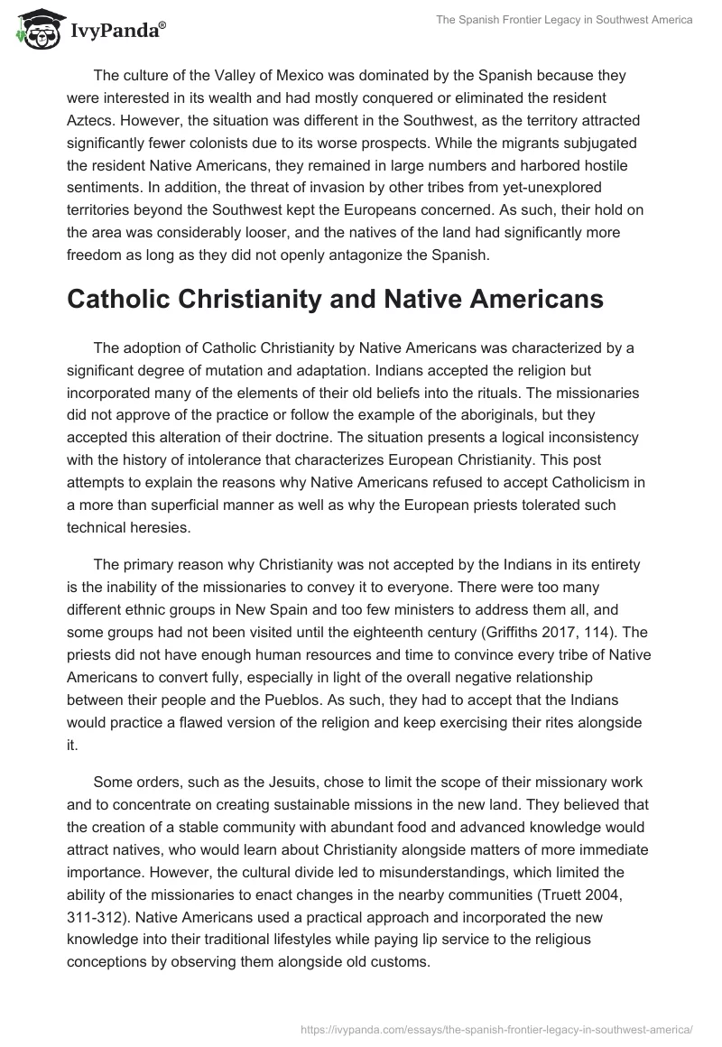 The Spanish Frontier Legacy in Southwest America. Page 2