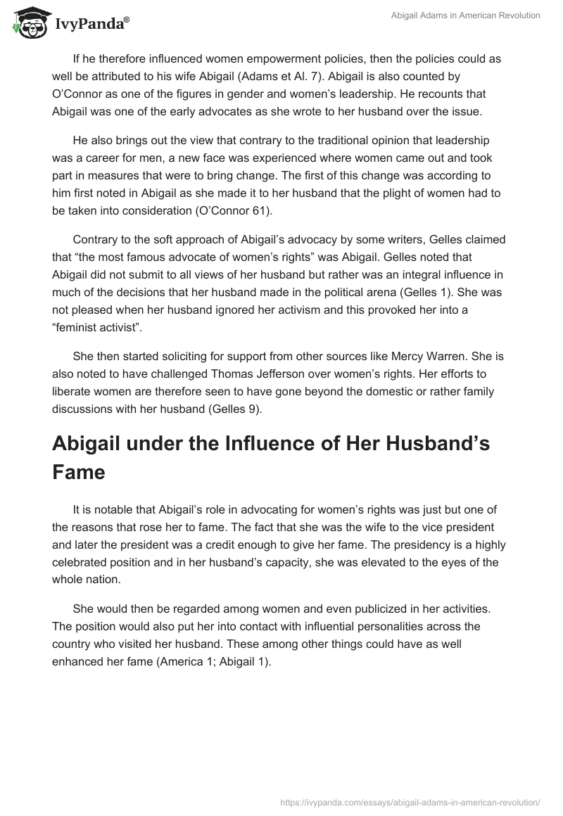 Abigail Adams in American Revolution. Page 3