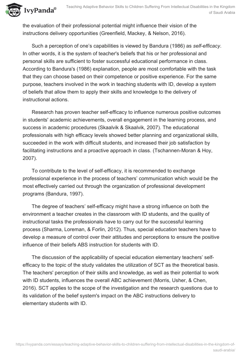 Teaching Adaptive Behavior Skills to Children Suffering From Intellectual Disabilities in the Kingdom of Saudi Arabia. Page 2