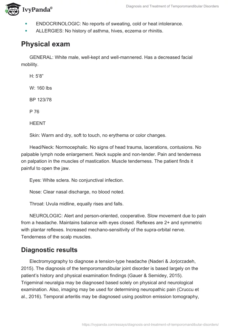 Diagnosis and Treatment of Temporomandibular Disorders. Page 3