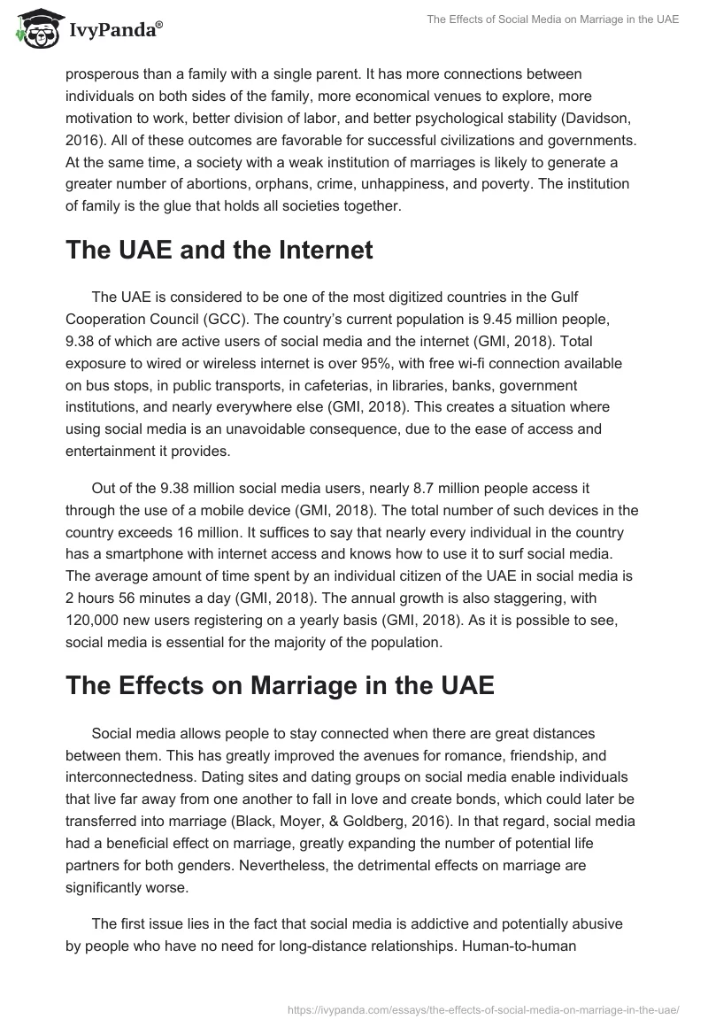 The Effects of Social Media on Marriage in the UAE. Page 2