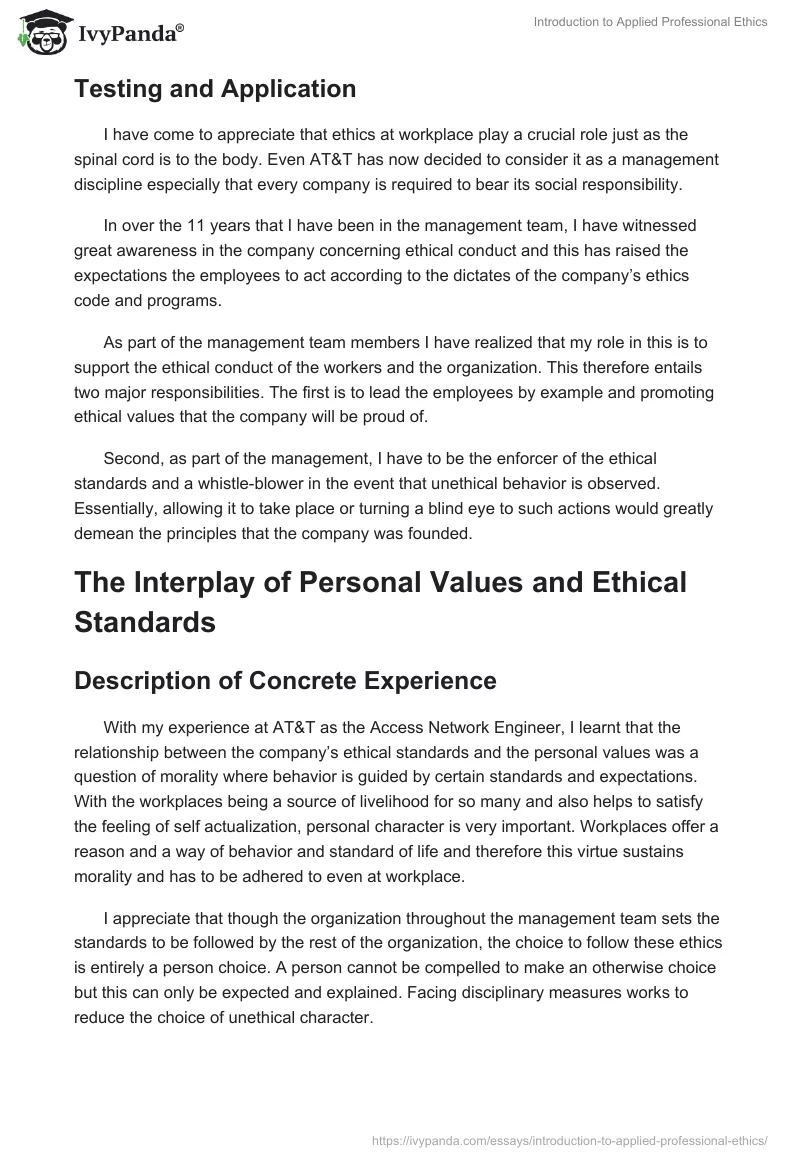 Introduction to Applied Professional Ethics. Page 3