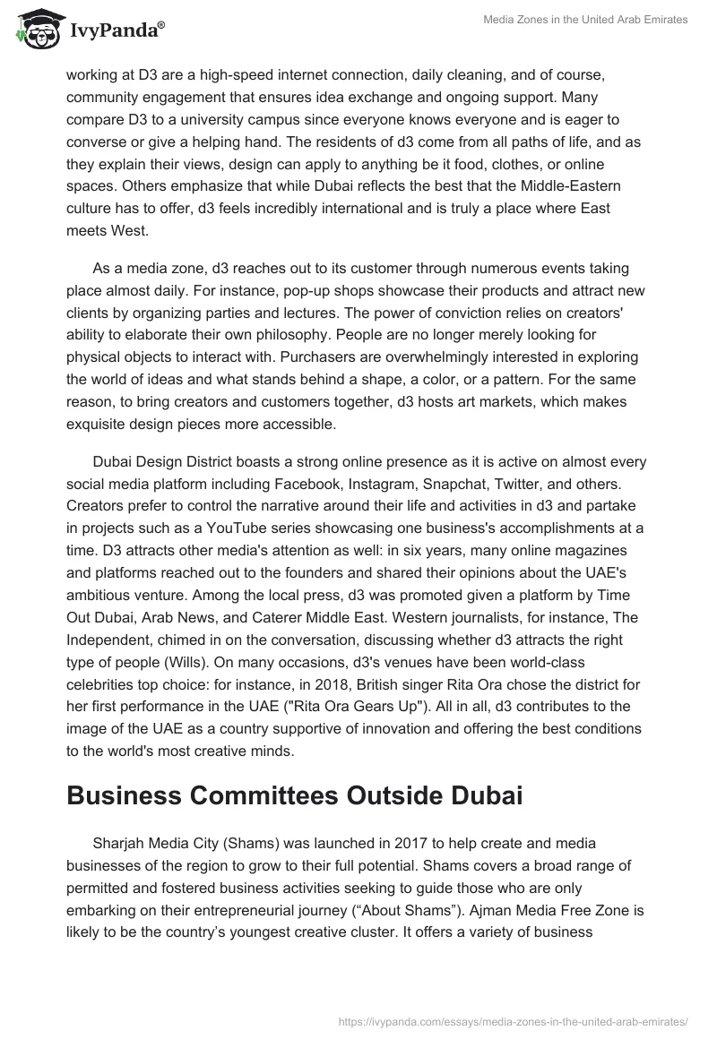 Media Zones in the United Arab Emirates. Page 3