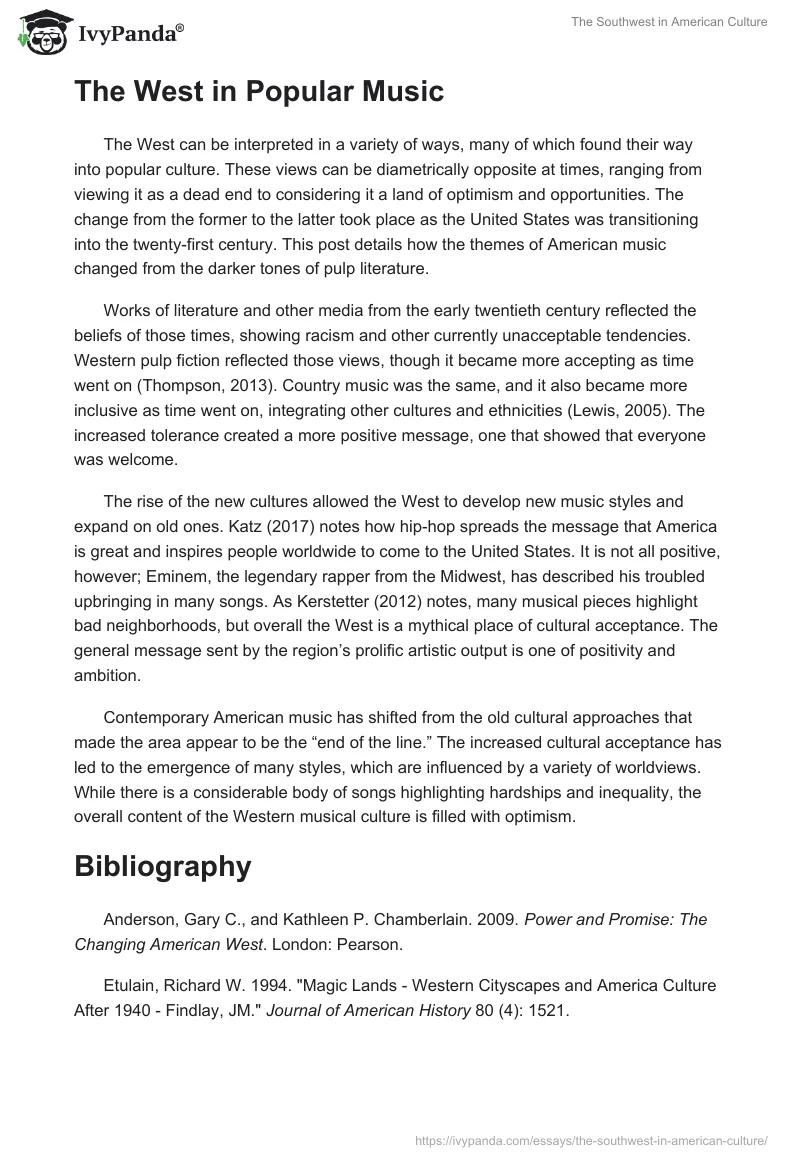 The Southwest in American Culture. Page 2