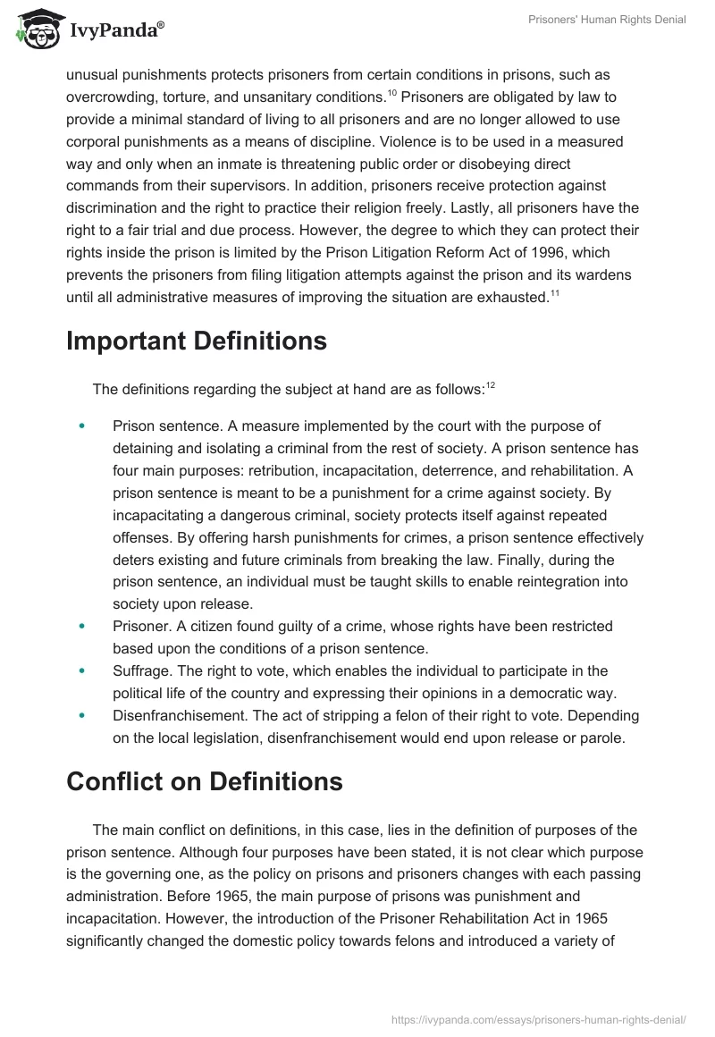 Prisoners' Human Rights Denial. Page 3