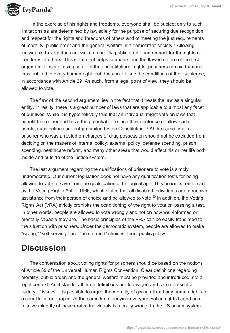 Prisoners' Human Rights Denial. Page 5