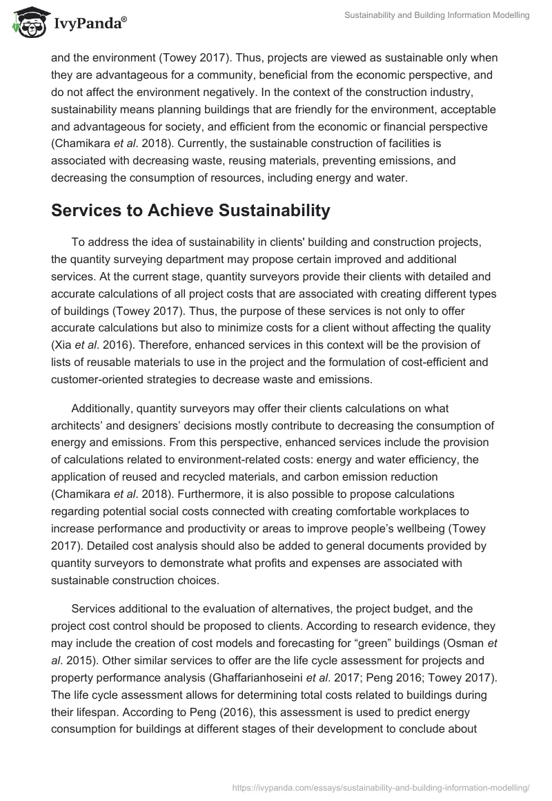 Sustainability and Building Information Modelling. Page 2