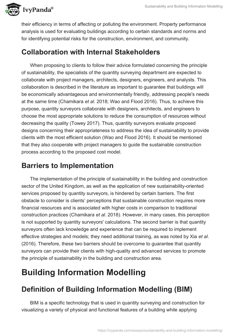 Sustainability and Building Information Modelling. Page 3