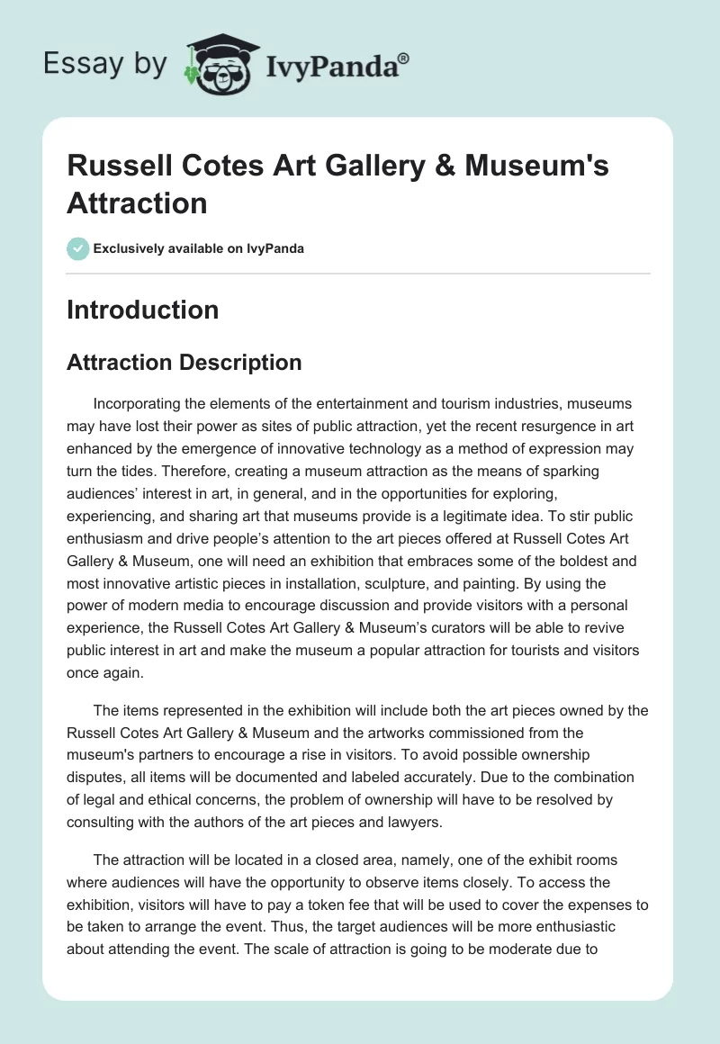 Russell Cotes Art Gallery & Museum's Attraction. Page 1