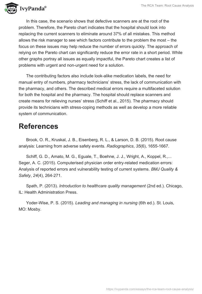 The RCA Team: Root Cause Analysis. Page 2