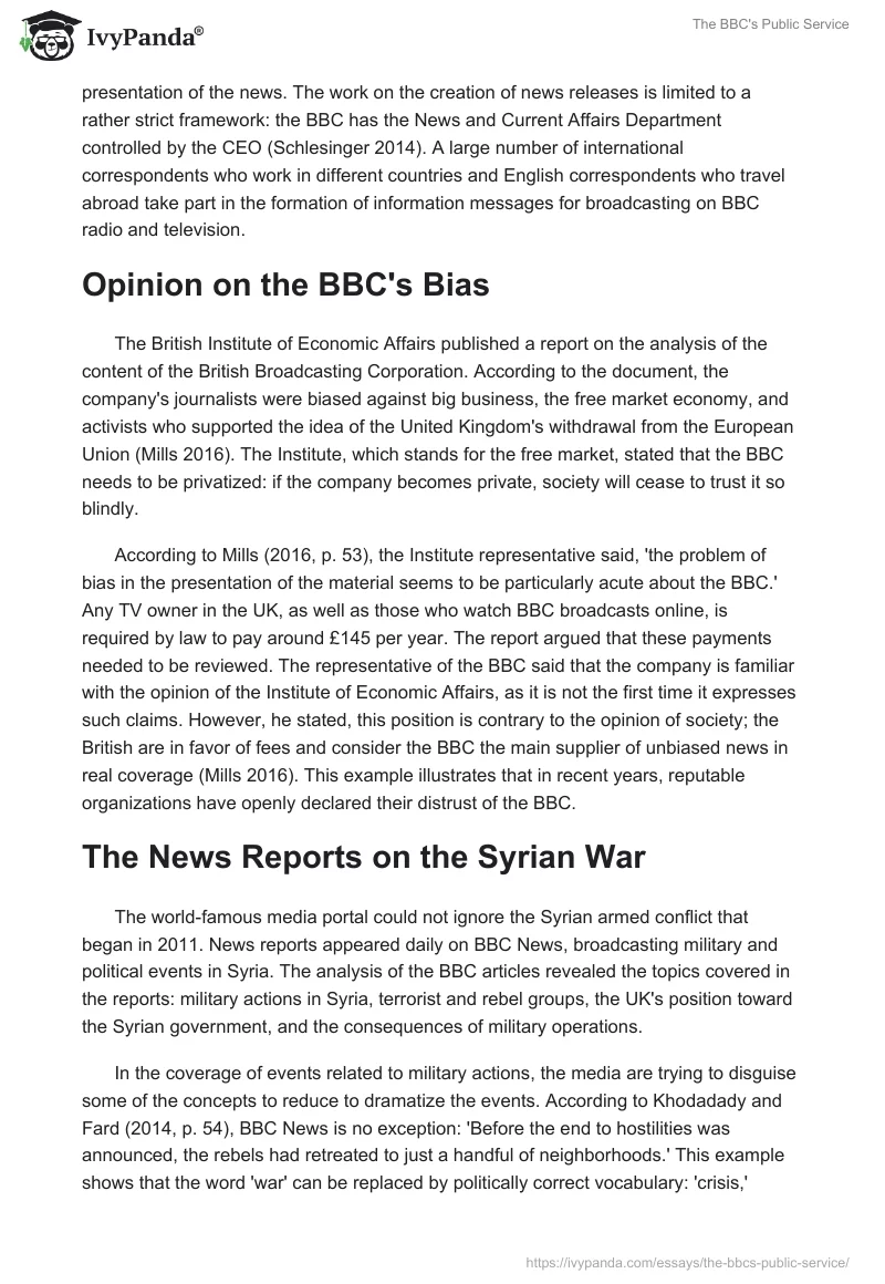 The BBC's Public Service. Page 3