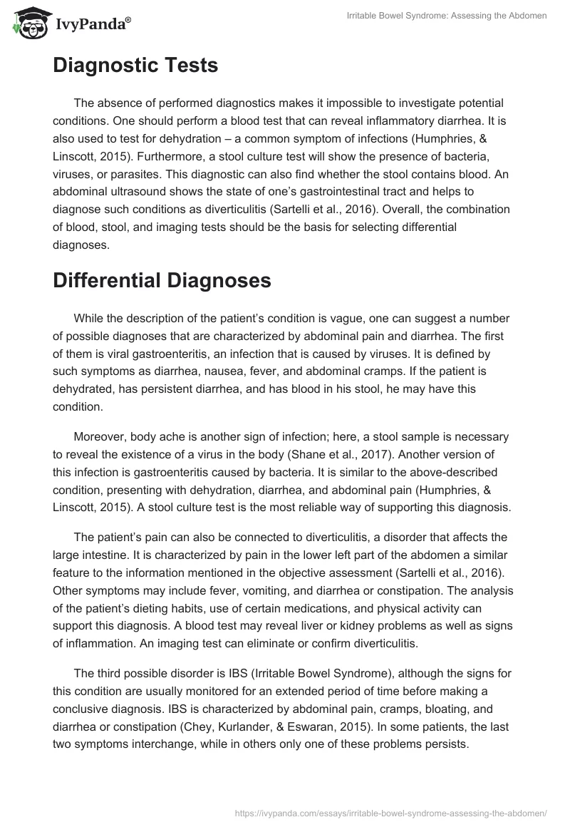 Irritable Bowel Syndrome: Assessing the Abdomen. Page 2