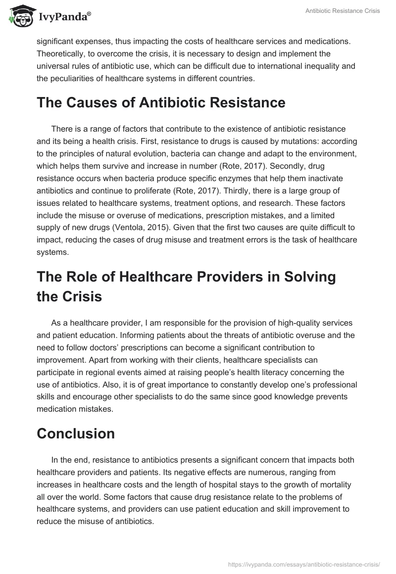 Antibiotic Resistance Crisis. Page 2